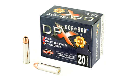 Ammunition Corbon Ammo Deep Penetrating X bullet 357Magnum|38Special CORBON DPX 357MAG 125GR BRNS X 20/ • Model: Deep Penetrating X bullet